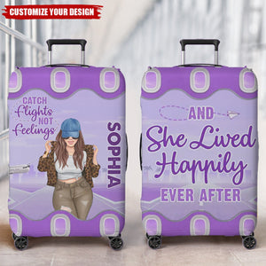 Travel Personalized Luggage Cover - Gift For Adventure Travel Lovers