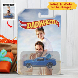 Father’s Gift - Personalized Dad Wheels Toy Car