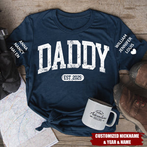 Personalized Papa Shirt With Est Year Dad T-Shirt, Gift for Papa With Est Date