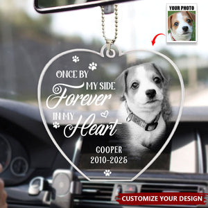 Custom Photo Your Love Lives On In My Heart - Memorial Personalized Acrylic Ornament