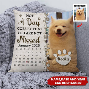 Custom Photo A Thoughtful Gift To Celebrate The Life Of A Furry Friend - Memorial Personalized Pillow - Gift For Pet Lovers