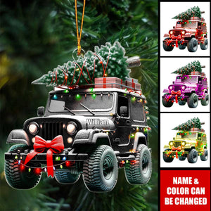 Off-road Christmas Tree Personalized Ornament, Christmas Gift For Off-road Lovers