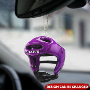 Custom Wrestling Helmet Car Ornament, Wrestler Gift, Wrestling Keepsake