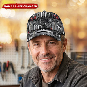 Tool Box Mechanic Custom Classic Cap, Father's Day, Gifts for Men, Toolkit