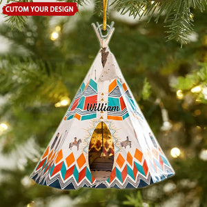 Native American Cultural Personalized Christmas Ornament
