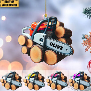 Arborist Saw Personalized Christmas Ornament, Gift For Arborist