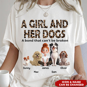 Unbreakable Bond With My Dogs- Personalized Shirt
