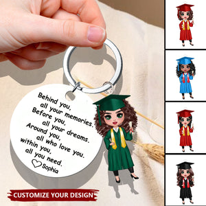 Personalized Gifts For Graduation Keychain - Graduation Gift For Girl