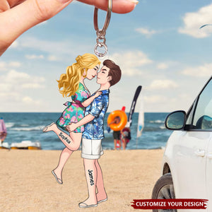 Drive Safe I Love You - Couple Personalized Acrylic Keychain