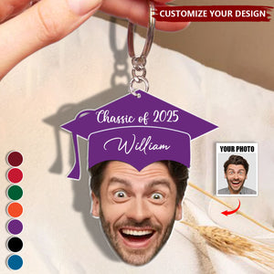 Graduation Hat - Personalized Acrylic Keychain