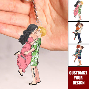 Drive Safe I Love You - Couple Personalized Acrylic Keychain