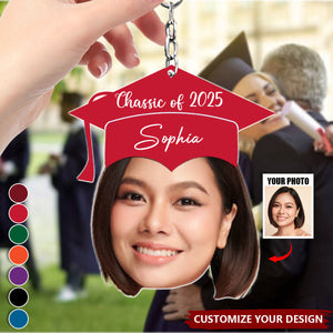 Graduation Hat - Personalized Acrylic Keychain