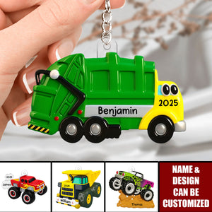 Funny Truck For Kids Boys Girls - Personalized Acrylic Keychain