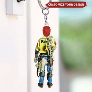 Personalized Lineman Keychain - Gift For Lineman Keychain