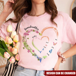 Family Is Where Love Is Endless - Family Personalized Custom Unisex T-shirt - Gift For Mom, Grandma