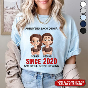 Custom Unisex T-shirt - Personalized Anniversary Wedding Gifts For Husband And Wife