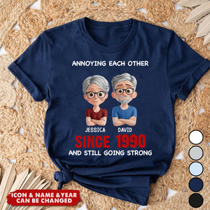 Custom Unisex T-shirt - Personalized Anniversary Wedding Gifts For Husband And Wife