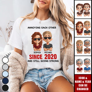 Custom Unisex T-shirt - Personalized Anniversary Wedding Gifts For Husband And Wife