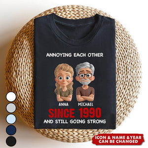 Custom Unisex T-shirt - Personalized Anniversary Wedding Gifts For Husband And Wife