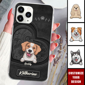 Life Is Better With Dogs - Personalized Clear Phone Case - Gift For Pet Owners, Pet Lovers