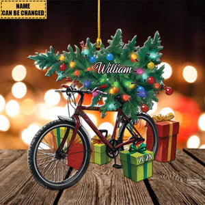 Personalized Bicycle Ornament Gifts For Mountain Bikers