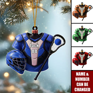 Personalized Lacrosse Ornament, Christmas Gift for Players & Coaches