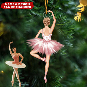 Personalized Gifts For Ballet Dancer Christmas Ornament