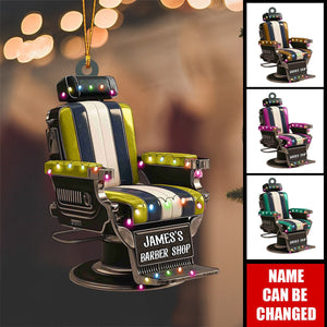 Personalized Christmas Ornament For Barber Shop