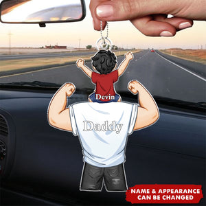 Proud As Dad - Personalized Car Ornament