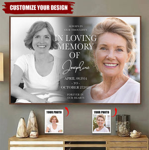 Unique Memorial Gift For Loved One - Personalized Poster