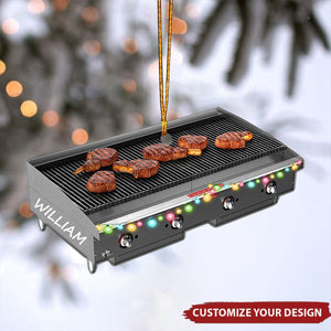 BBQ Ornament - Personalized Grill Christmas Ornament