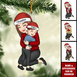 You Are In My Heart Forever, Nana - Family Personalized Custom Ornament - Acrylic Custom Shaped - Christmas Gift For Grandma