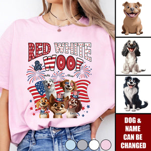 Red White Woof - Personalized Shirt
