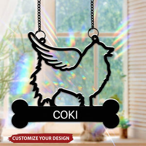 Loss Of Dog - Personalized Rainbow Suncatcher Ornament
