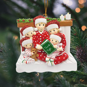 Story Time Family Ornament - Personalized Handwritten Christmas Ornament