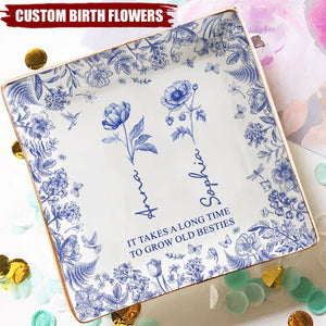 If Besties Were Flowers I'd Pick You - Personalized Jewelry Dish