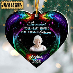 Gift For The Best Of You - Butterfly Feather Pattern Memorial Ornament