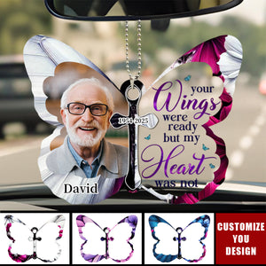 Custom Photo In Memory, I Am Always With You - Memorial Personalized Car Ornament