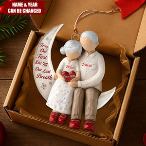 From Our First Kiss Till Our Last Breath - Personalized 1-Layer Acrylic Ornament