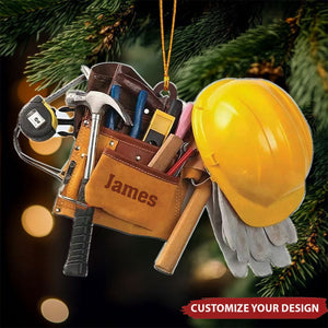 Electrician Tool - Personalized Acrylic Christmas Ornament, Gift For Electrician Lover