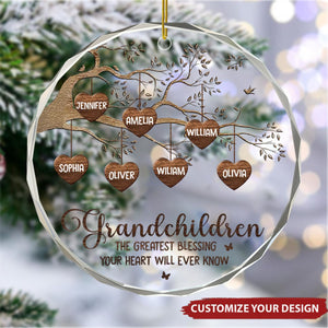 Every House Needs A Grandmother In It - Personalized Custom Circle Glass Ornament, Christmas Gift For Grandma