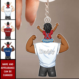Proud As Dad - Personalized Keychain