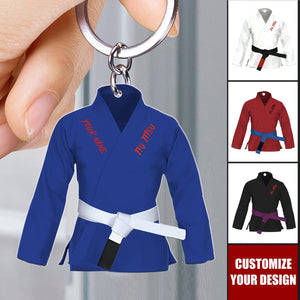 Personalized Jiu Jitsu Keychain, Men Women Team Jiu Jitsu, Brazilian Jiu Jitsu Keychain