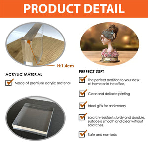 Just A Girl Who Loves Book - Personalized Book Custom Shaped Acrylic Plaque