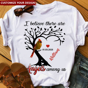 Cardinal Heart Personalized Shirt Memorial Sympathy Shirt