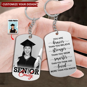 You’re Braver Than You Believe - Personalized Stainless Steel Photo Keychain