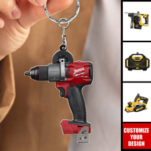 Power Tool - Personalized Acrylic Keychain