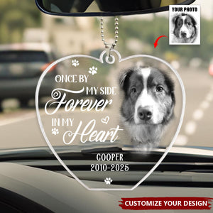 Custom Photo Your Love Lives On In My Heart - Memorial Personalized Acrylic Ornament