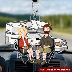 Camping Couple Together - Personalized Acrylic Ornament