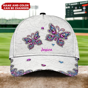 Beautiful Butterfly - Personalized Butterfly Classic Cap